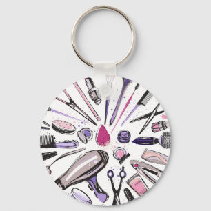 Porte-clés Conception de cercle de maquillage
