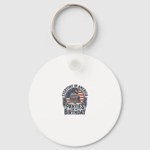 Porte-clés Conception de chemise de gâteau vintage pour fête 