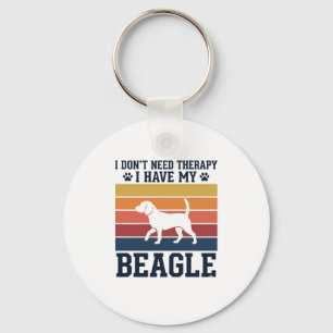 Porte-clés Conception de chemise de thérapie pour chien Beagl
