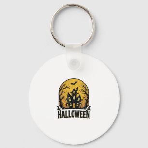 Porte-clés Conception de chemise Halloween de maison hantée v