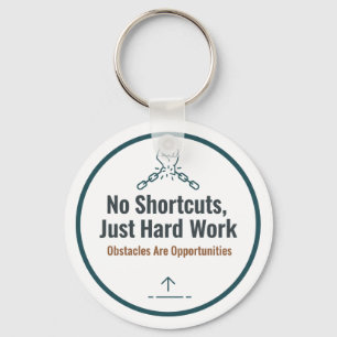Porte-clés Conception de citation de travail acharné motivati