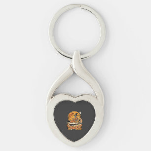 Porte-clés Conception de citrouille de sorcière de squelette