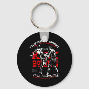 Porte-clés Conception de combattant de kick boxing pour les f