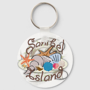 Porte-clés Conception de coquillage de la Floride d'île de