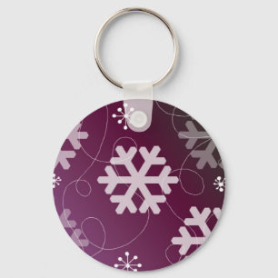 Porte-clés Conception de flocon de neige