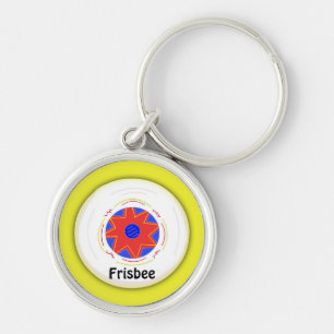 Porte-clés Conception de frisbee cool