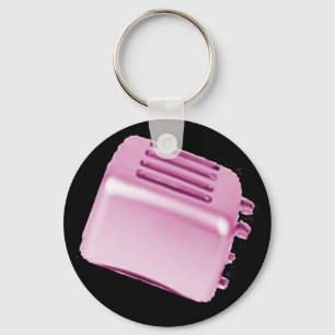 Porte-clés Conception de grille-pain Retro vintage - Rose