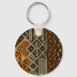 Porte-clés Conception de Kuba Tribal Africain