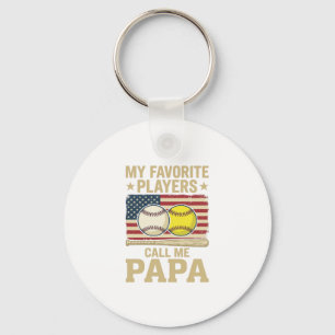 Porte-clés Conception de maillot de baseball de softball Vint