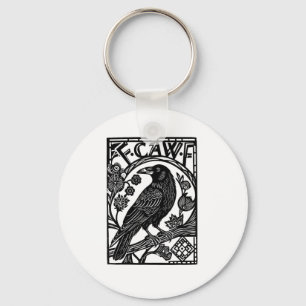 Porte-clés Conception de mème de dicton drôle de corbeau F Ca