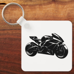 Porte-clés Conception de moto sportive futuriste