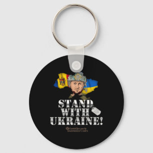 Porte-clés Conception de partisan de l'Ukraine Moldavie Zelen