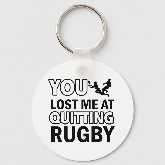 Porte-clés Conception de rugby (Recto)