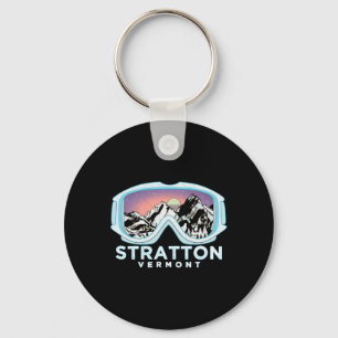 Porte-clés Conception de ski Stratton Stratton, Vt Ski Neige 