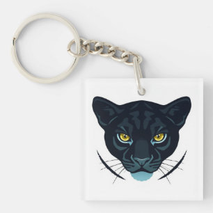 Porte-clés Conception de style de rue Black Puma