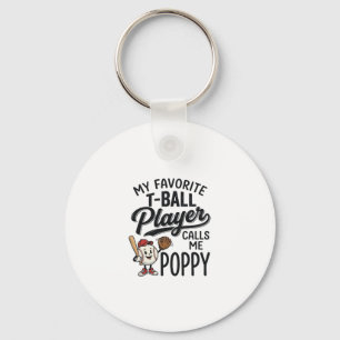Porte-clés Conception de t-shirt Poppy Meilleur joueur de T-B