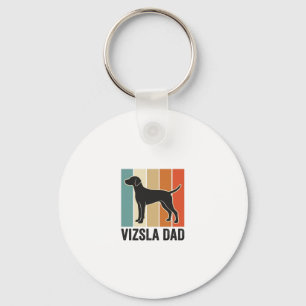 Porte-clés Conception de T-shirt pour papa de Vizsla vintage 