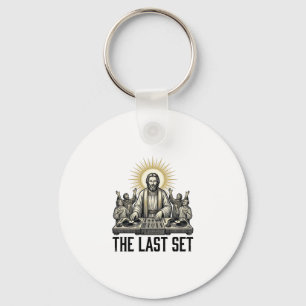 Porte-clés Conception de t-shirt vintage religieux DJ The Las
