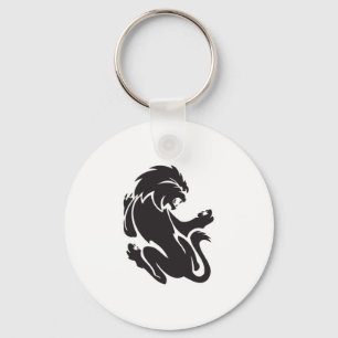 Porte-clés Conception de tatouage tribal de lion