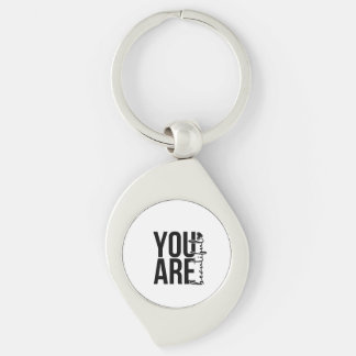 Porte-clés Conception de typographie « Belle » minimaliste –