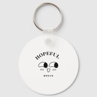 Porte-clés Conception de typographie minimaliste épave pleine