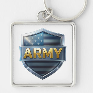 Porte-clés Conception d'emblème de l'ARMÉE