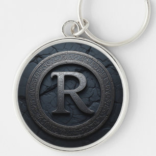 Porte-clés ⚫ Conception d'emblème de monogramme de lettre cel