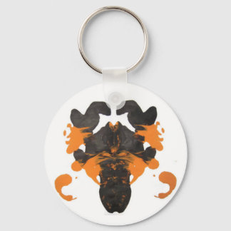 Porte-clés Conception d'Inkblot orange Vapid