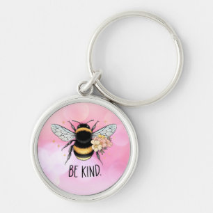 Porte-clés Conception Florale Mignonne Abeille Soyez Gentil