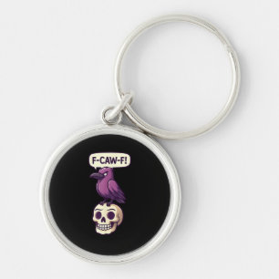 Porte-clés Conception graphique d'humour d'Halloween crâne de