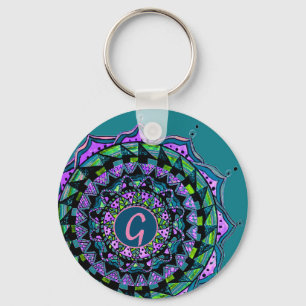 Porte-clés Conception initiale personnalisée du mandala