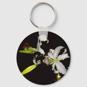 Porte-clés Conception Irlandaise - Collection Laiton et Fleur