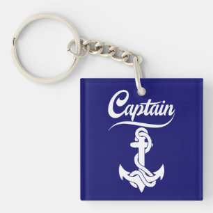 Porte-clés Conception nautique d'ancre de voilier capitaine