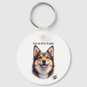 Porte-clés Conception personnalisée simple et moderne du nom 