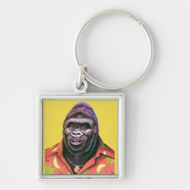 Porte-clés "Conception vaine de gorille de porte-clés" (Devant)