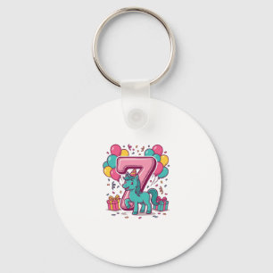 Porte-clés Conception vectorielle de poney mignon pour la fêt