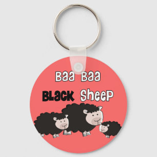 Porte-clés Conceptions "moutons noirs de moutons noirs de