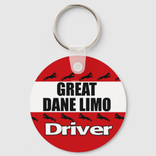 Porte-clés Conducteur de limousine de great dane