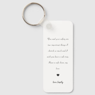 Porte-clés conduire coffre-fort mignon coeur amour arrière vo