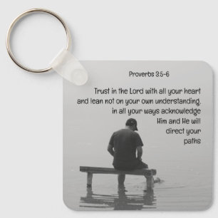Porte-clés Confiance Dans Le Seigneur Ravissant L'Application