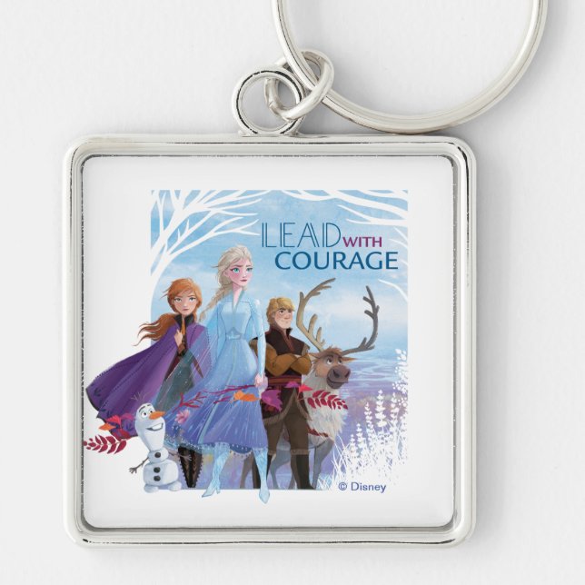 Porte-clés Congelé 2 : Anna, Elsa, & Friends | Courage (Devant)