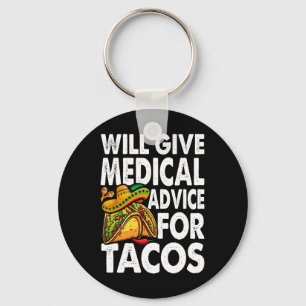 Porte-clés Conseil Médicale Pour Tacos Mexicain Cinco De Mayo