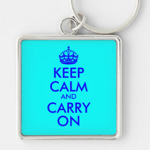 Porte-clés Conserver le calme et continuer sur Porte - clé