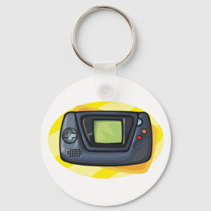 Porte-clés Console de jeu portable rétro des années 90 pour j