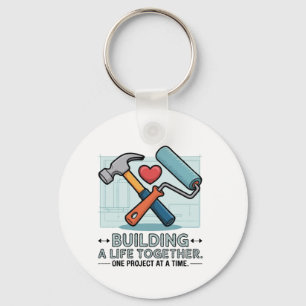 Porte-clés Construire une vie ensemble   Couple mignon et mai