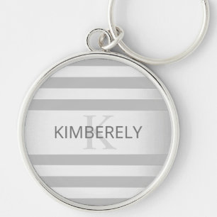 Porte-clés Contemporain Faux Argent Ombre Gris