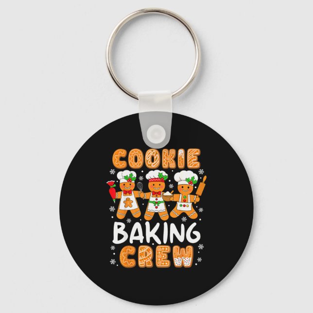 Porte-clés Cookie Baking Crew Christmas Funny Gingerbread Lov (Recto)
