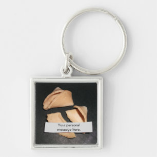 Porte-clés Cookie Fortune avec Fortune personnalisée, Porte -