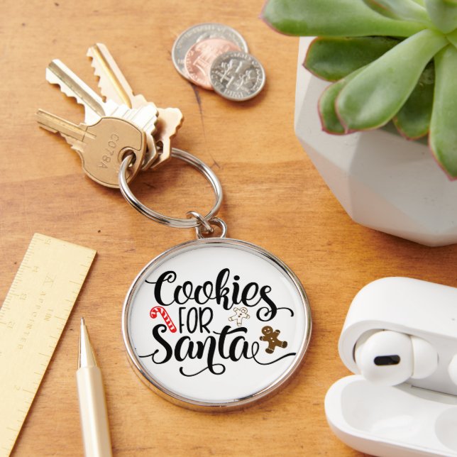 Porte-clés Cookies pour Père Noël Fun Christmas (Bureau)