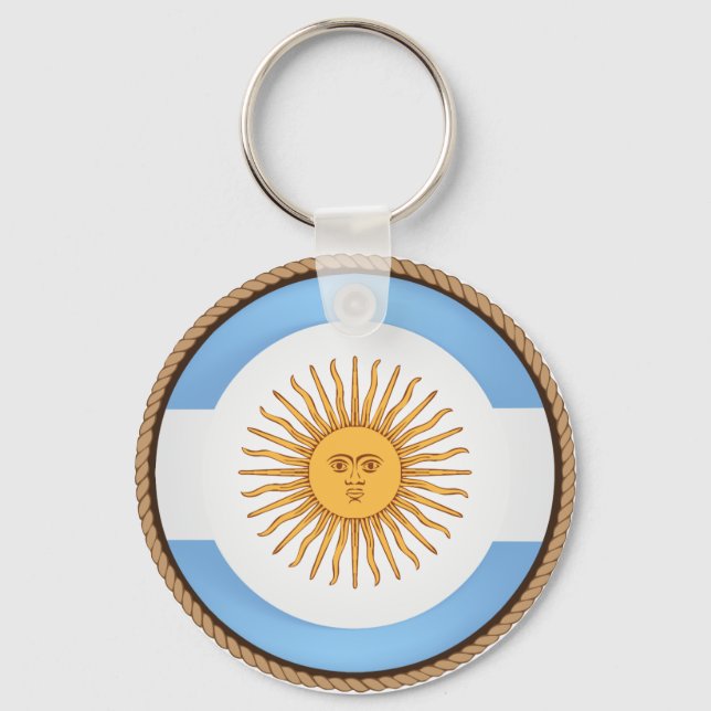 Porte-clés Cool Argentine Porte - clé du Drapeau (Recto)